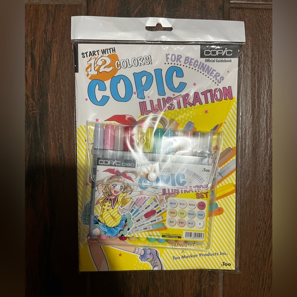 COPIC Other - COPIC Alcohol Markers Illustration Book and Markers For Beginners
